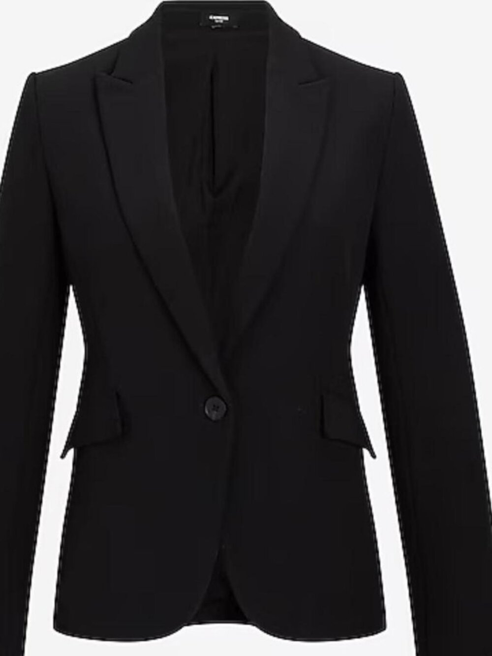 NWT Express Tailored Black Single-Button Hourglass Blazer